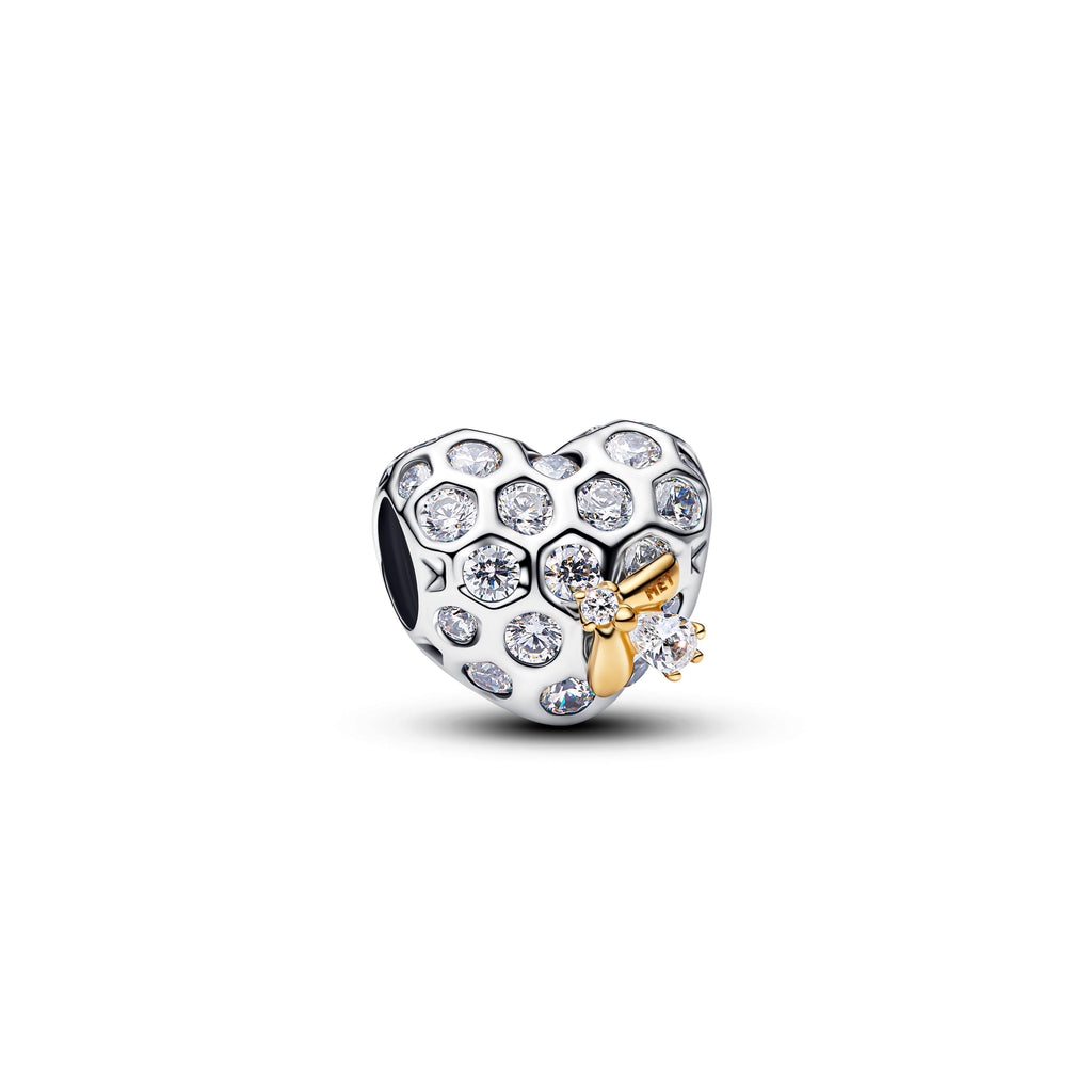 Pandora Bridgerton Honeycomb & Bee Heart Charm