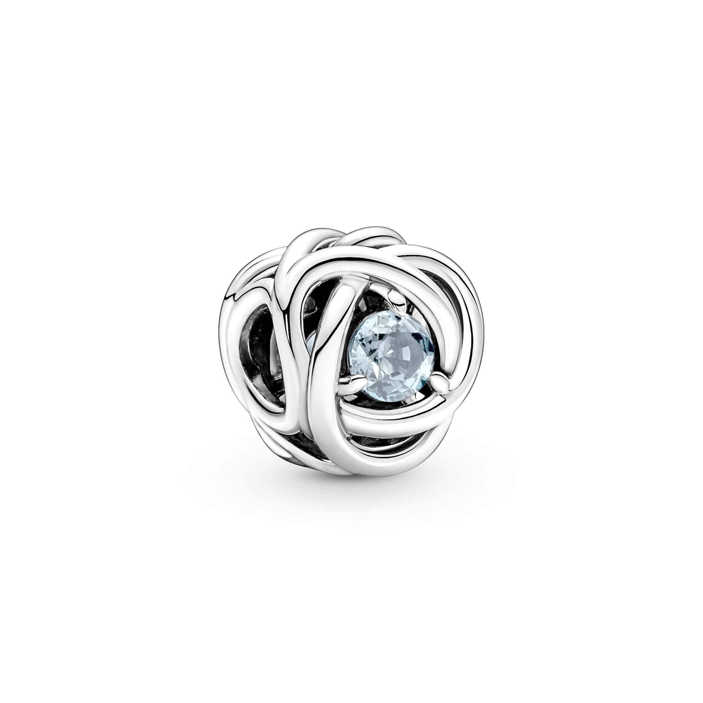 Pandora Sea Aqua Blue Eternity Circle Charm