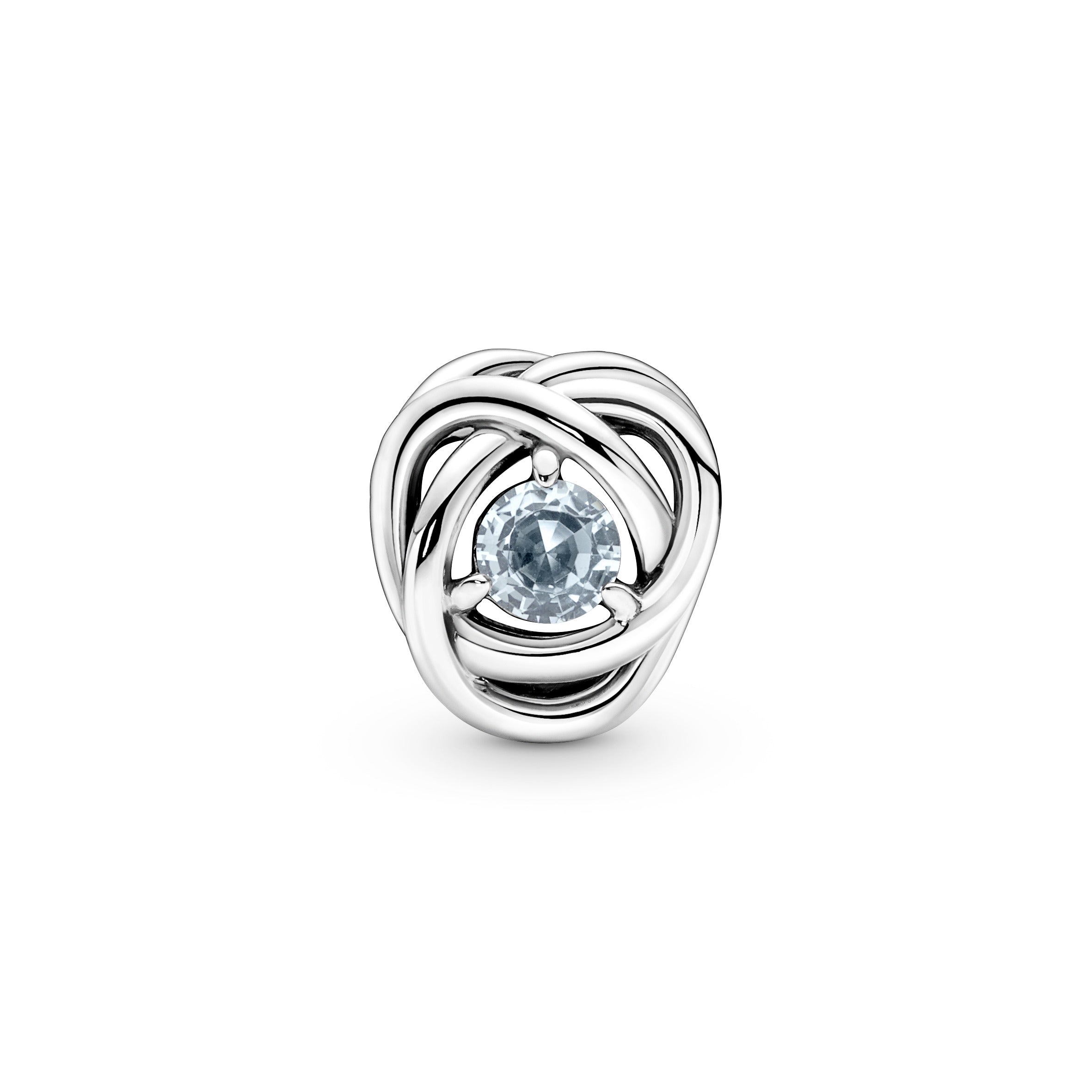 Pandora Sea Aqua Blue Eternity Circle Charm
