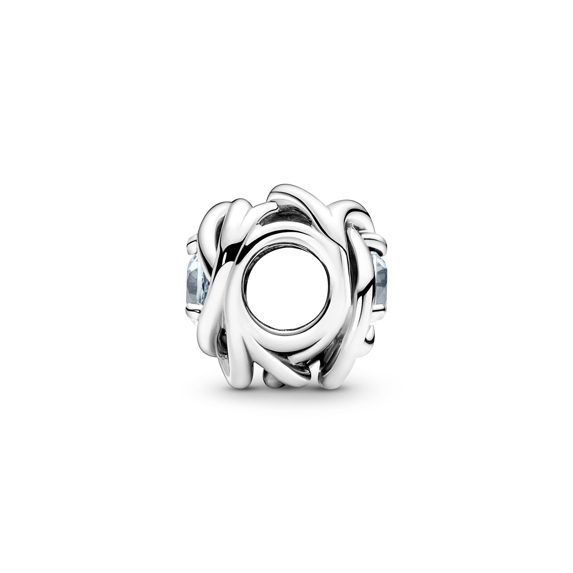 Pandora Sea Aqua Blue Eternity Circle Charm