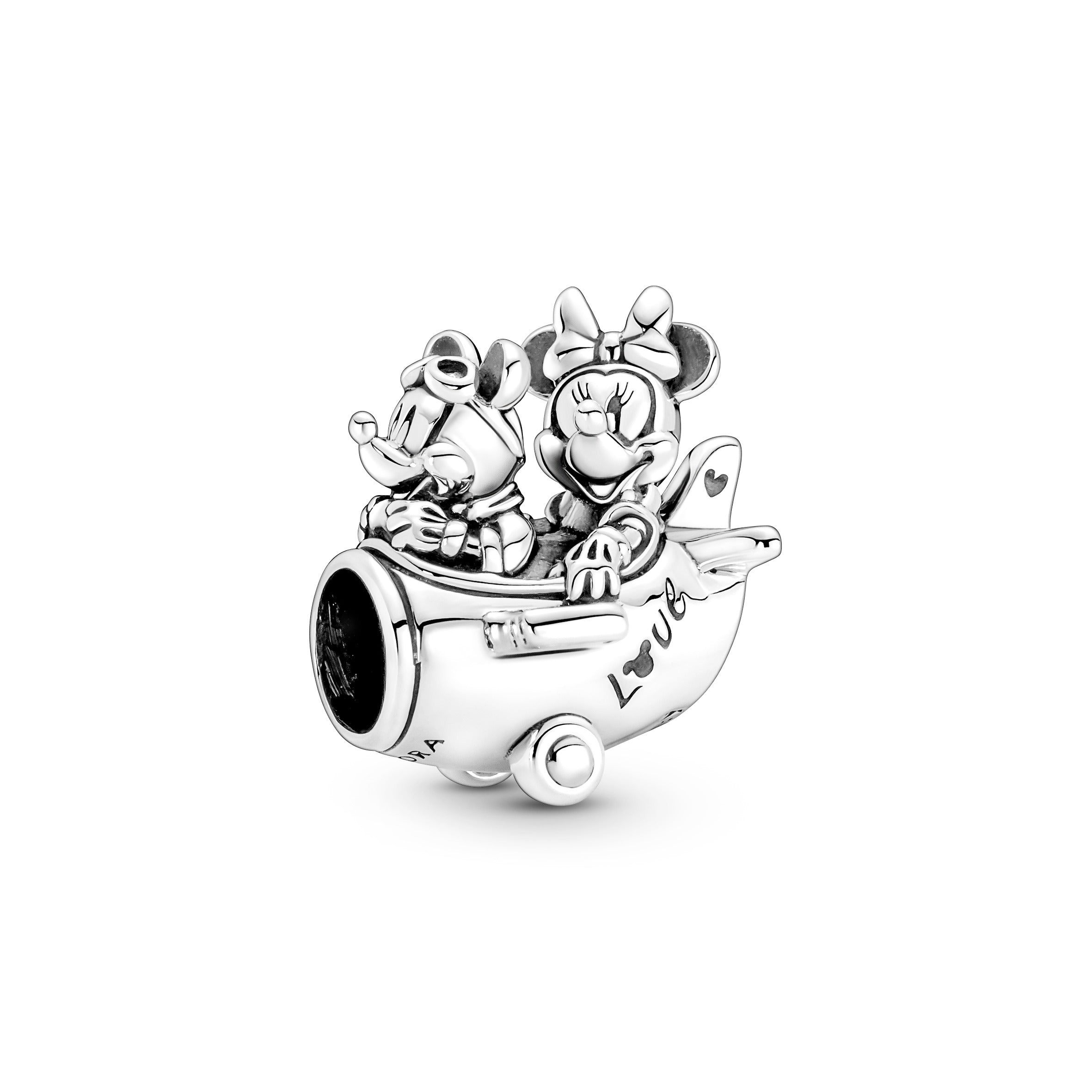 Pandora Disney Mickey Mouse & Minnie Mouse Airplane Charm