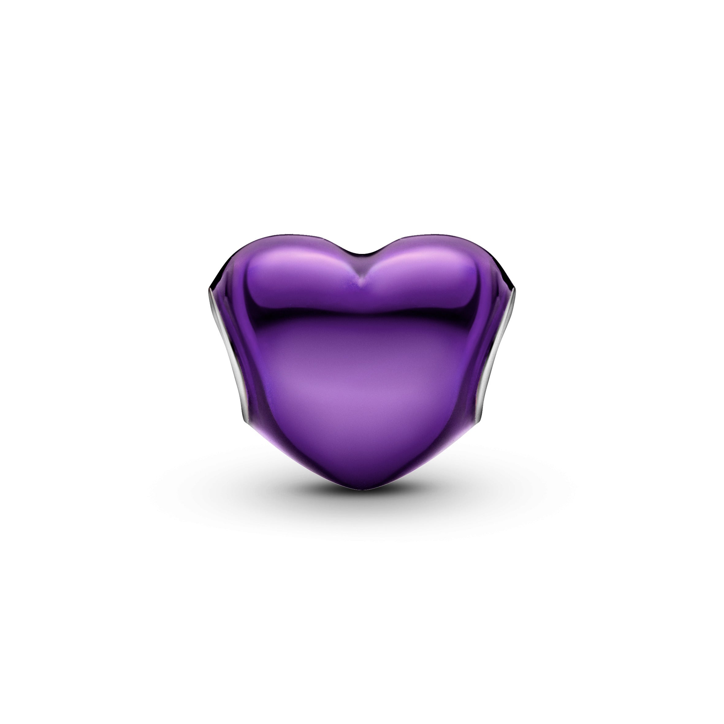 Pandora Metallic Purple Heart Charm
