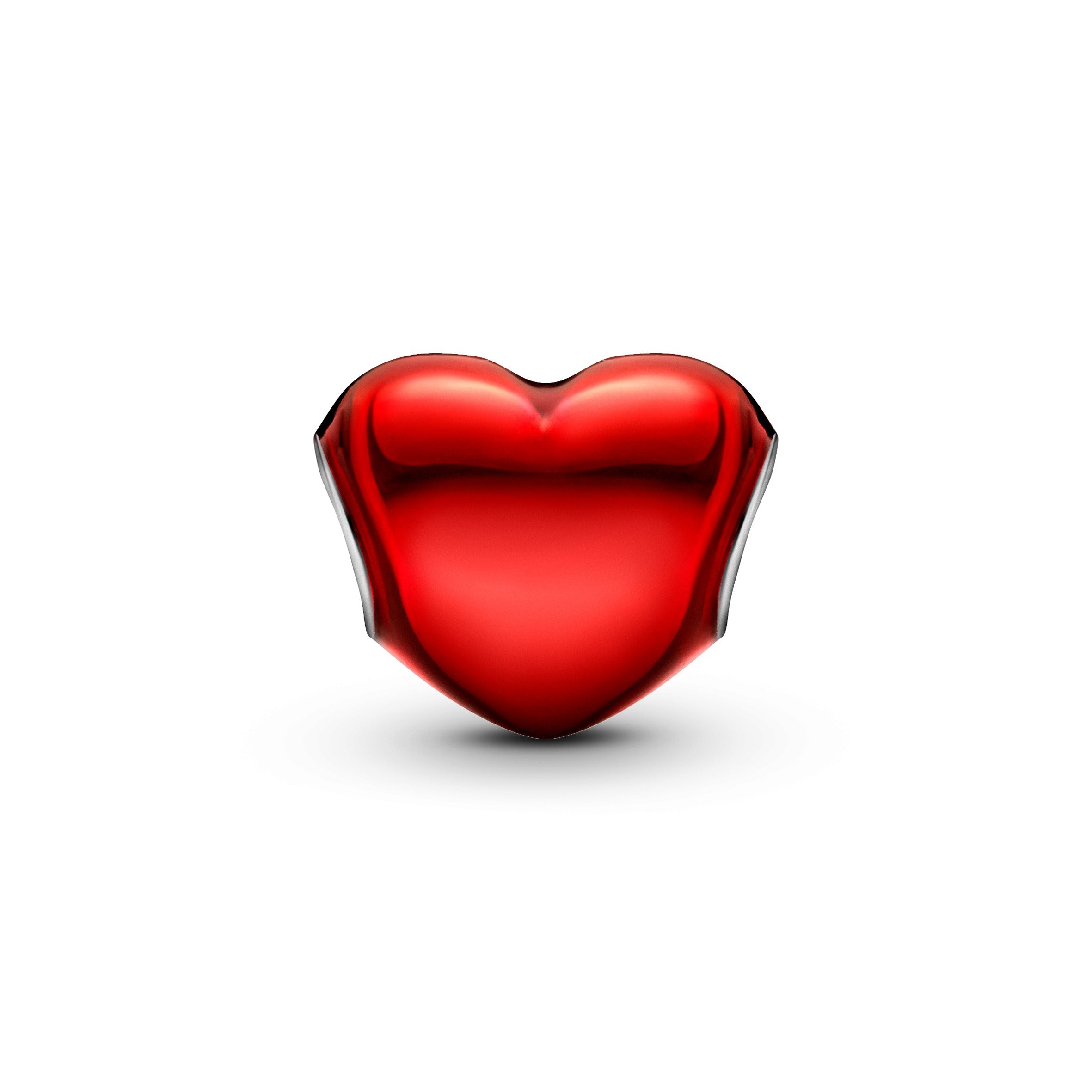 Pandora Metallic Red Heart Charm