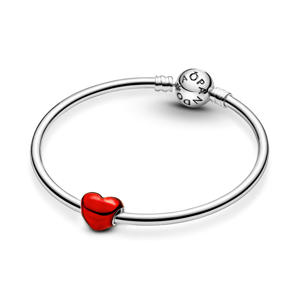 Pandora Metallic Red Heart Charm