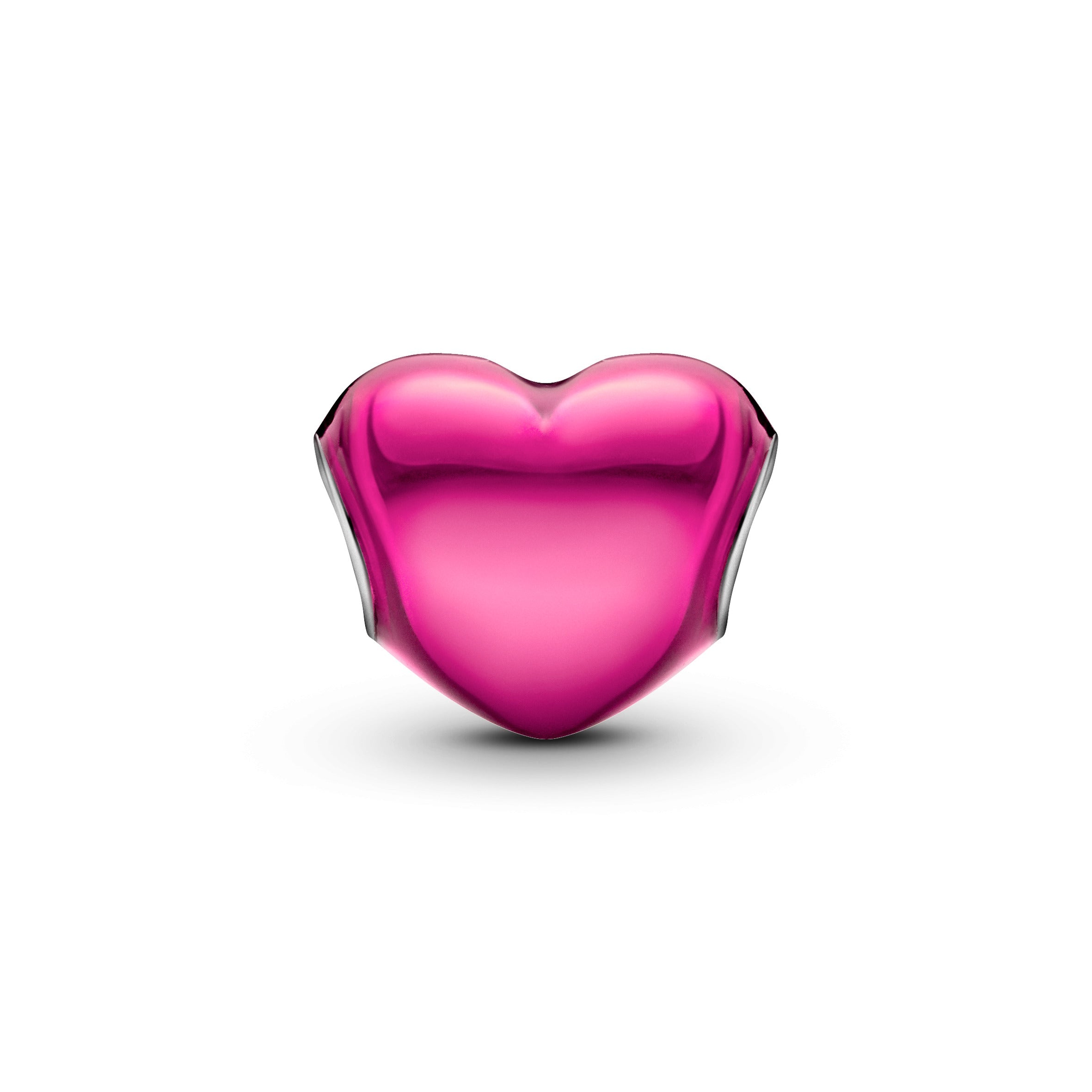 Pandora Metallic Pink Heart Charm
