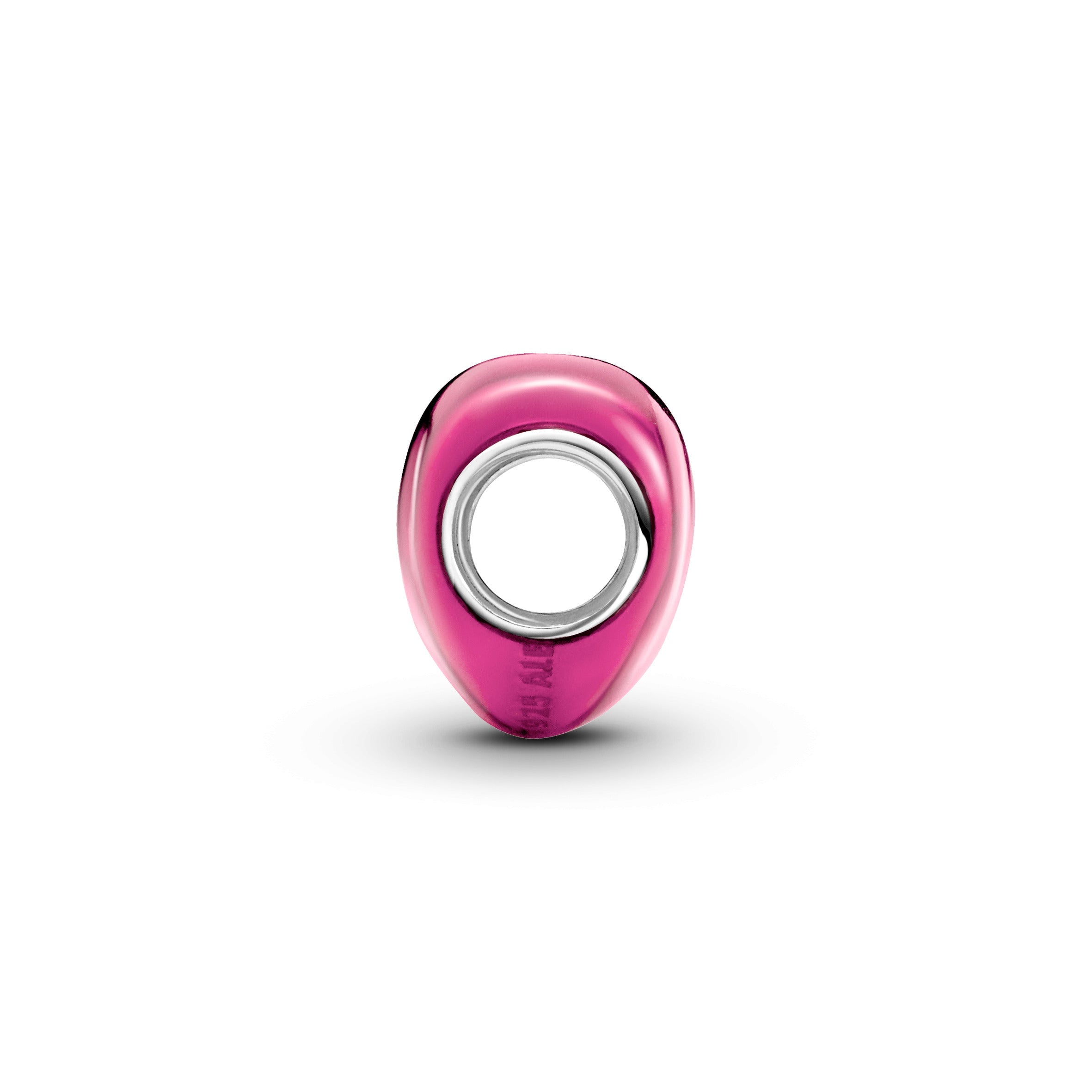 Pandora Metallic Pink Heart Charm