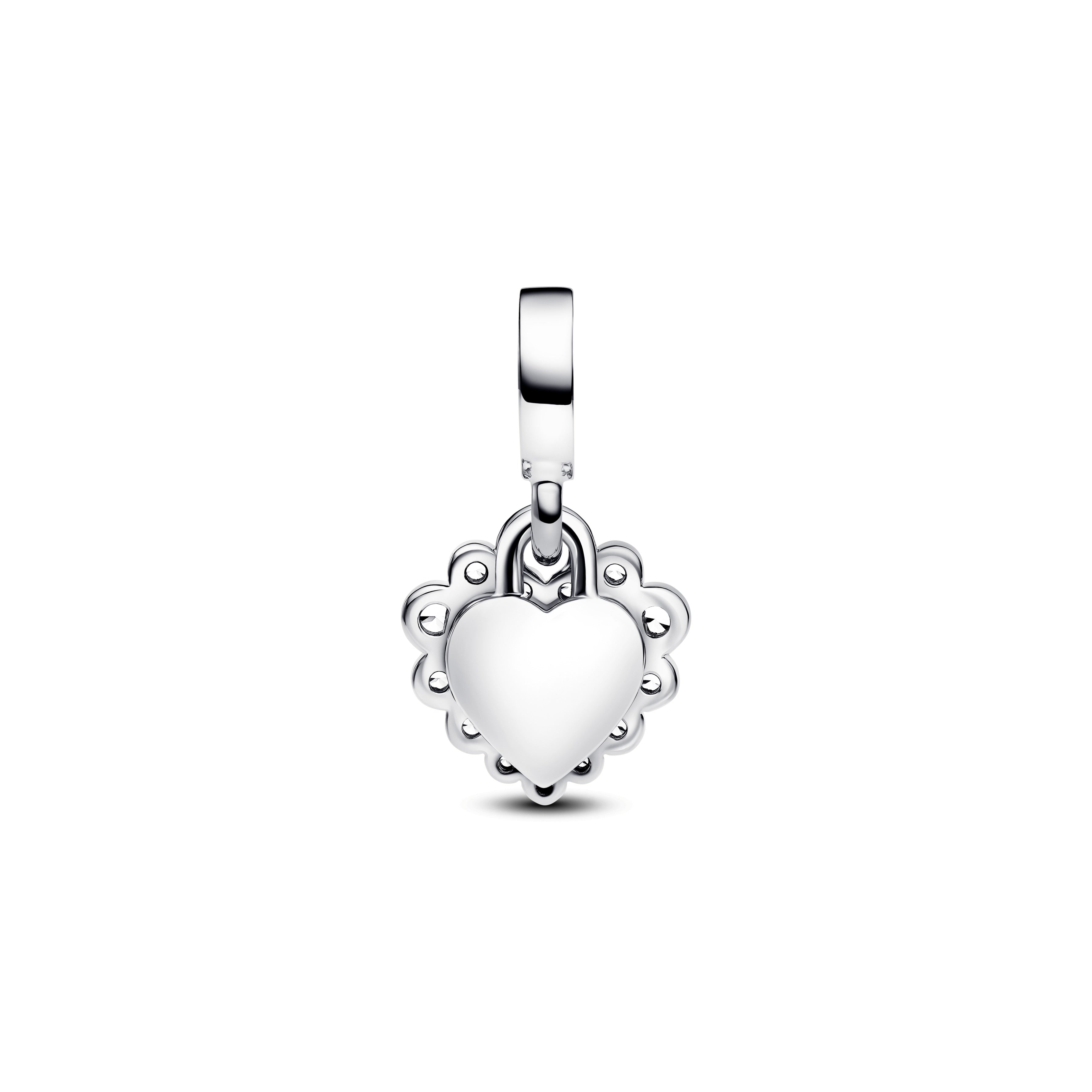 Pandora Sparkling Heart Double Dangle Charm