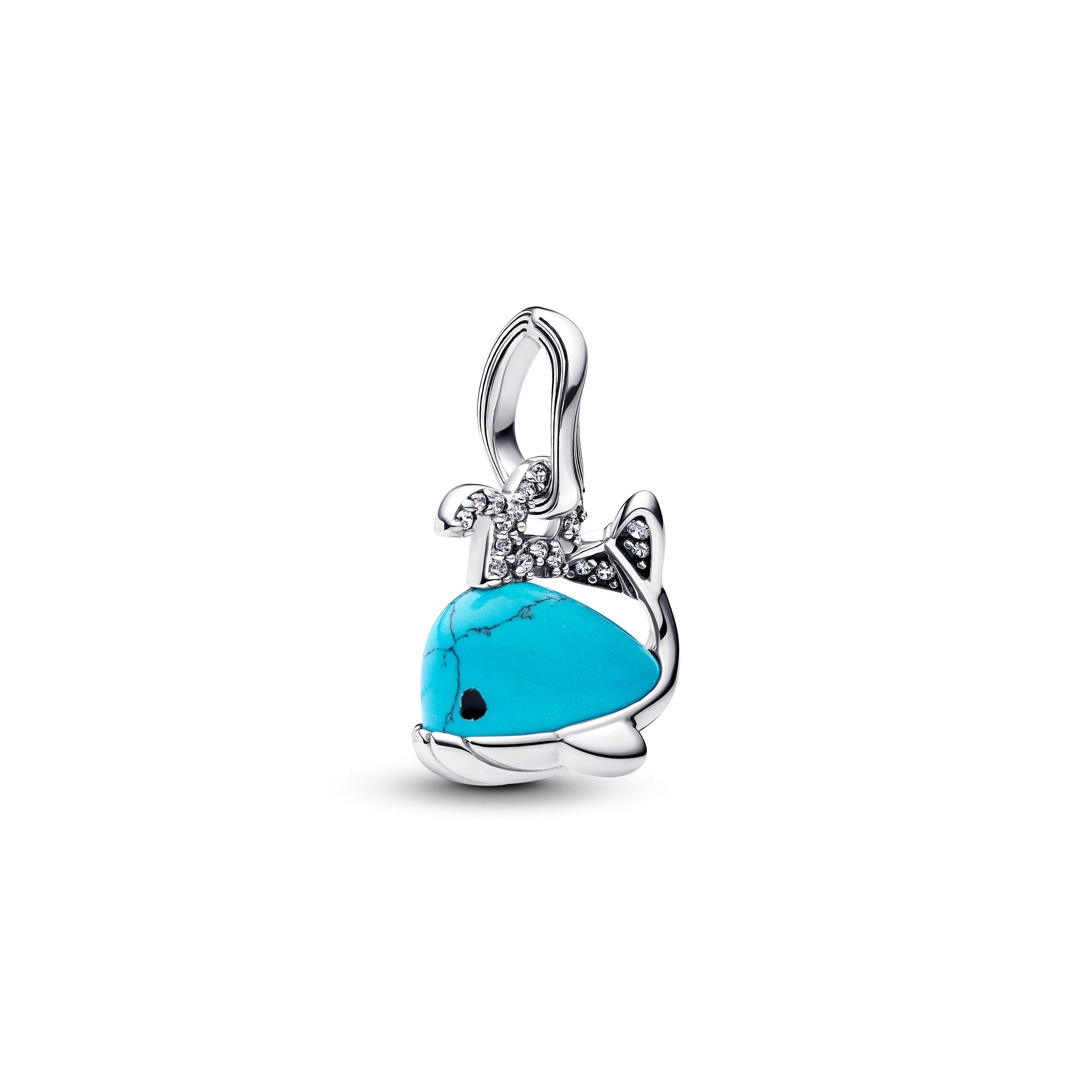 Pandora Turquoise-colored Whale Dangle Charm