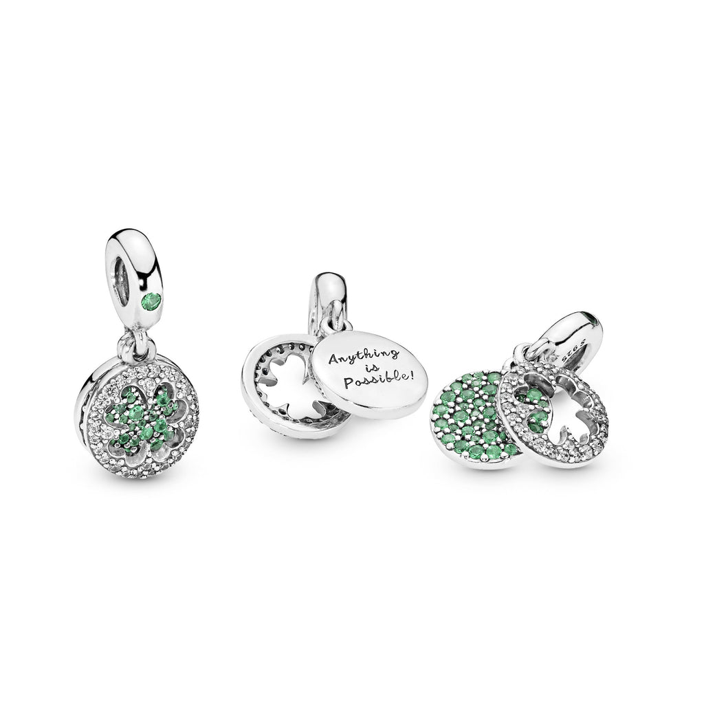 Pandora Lucky Four Leaf Clover Dangle Charm