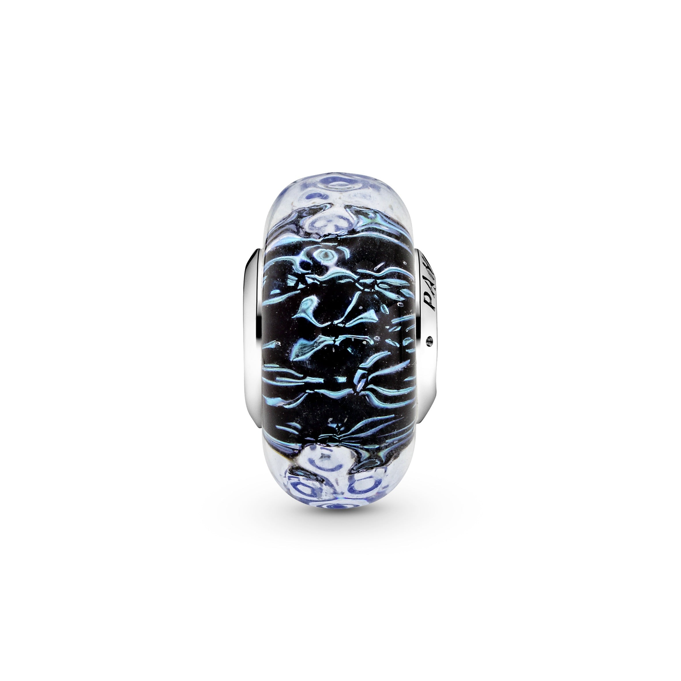 Pandora Wavy Dark Blue Murano Glass Ocean Charm