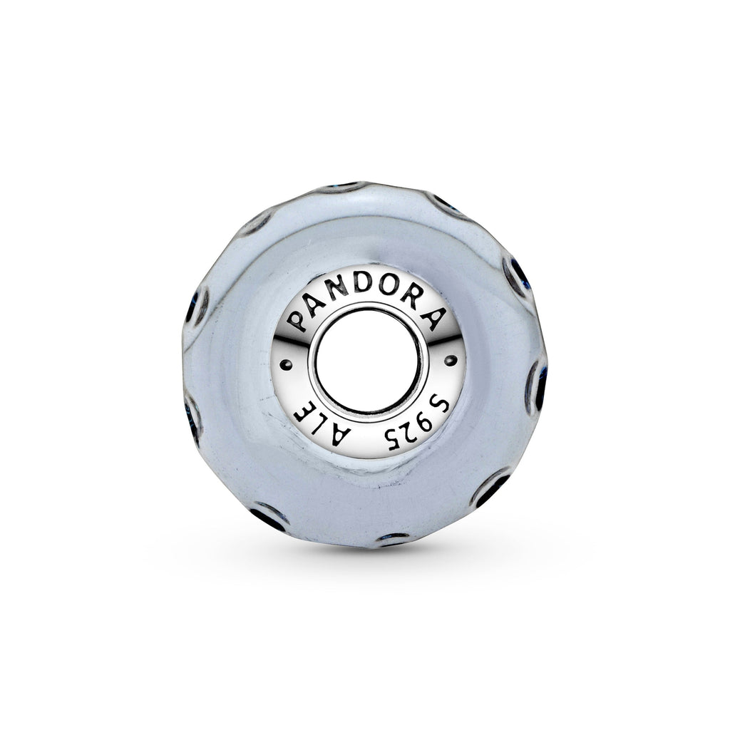 Pandora Wavy Dark Blue Murano Glass Ocean Charm