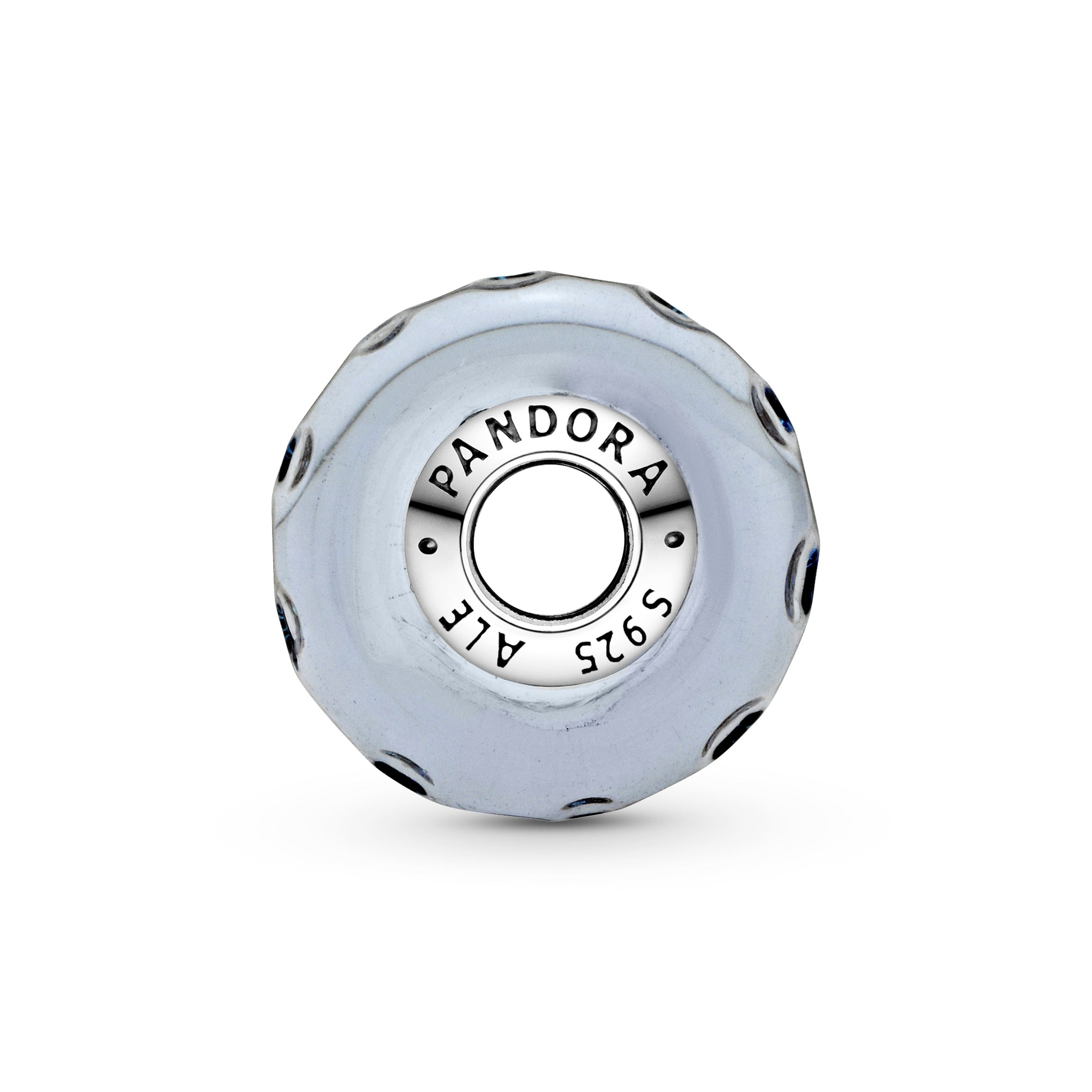 Pandora Wavy Dark Blue Murano Glass Ocean Charm